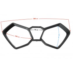 Speedometer cover (top) , black for B-Max scooter