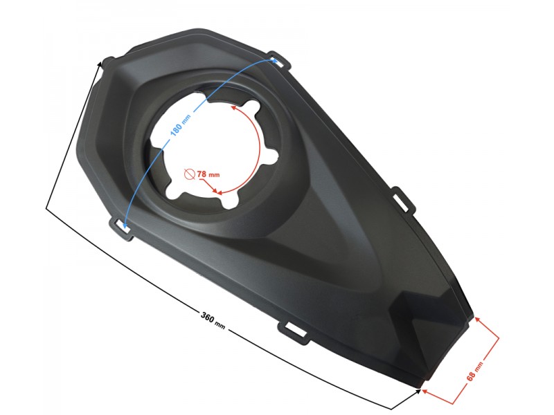 Fuel tank cover, upper part BLADE R