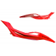 Left side seating cover, red BLADE R Left side seating cover, red BLADE R