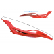 Left side seating cover, red BLADE R Left side seating cover, red BLADE R