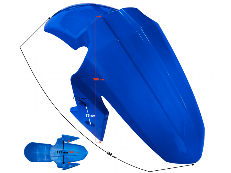 Blue fender BLADE Blue fender BLADE