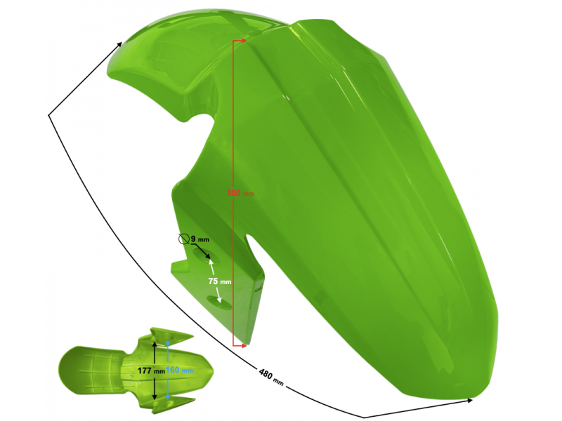 Green fender BLADE Green fender BLADE