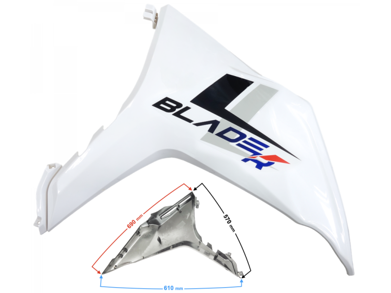 Front right Cover blue BLADE R