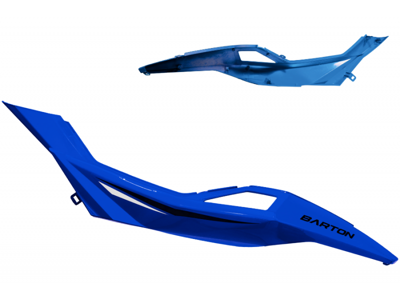 Rear seat Cover left blue BLADE R
