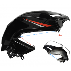 Fuel tank Cover: right red BLADE R