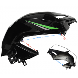 Fuel tank Cover right green BLADE R