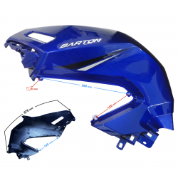 Fuel tank Cover, left, blue, BLADE R