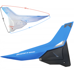 Side (rear) Cover right blue for moped FR 2 2023