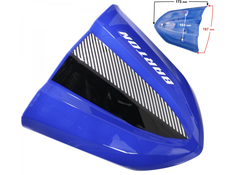 Headlamp top cover (speedometer cover) blue for moped FR 2 2023