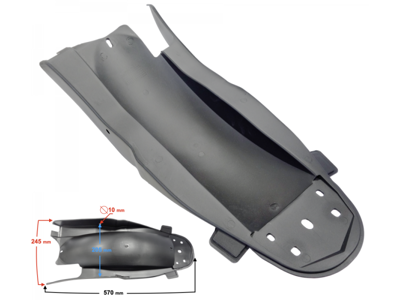 Cover: fender, rear part II. rear Street-R 125