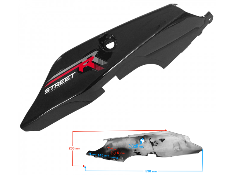 Rear Cover Set Red Street-R 125