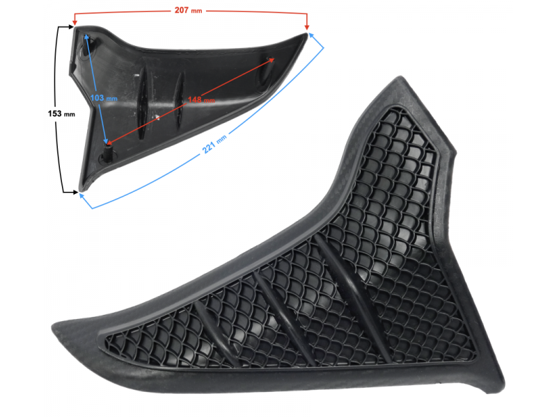 Fuel tank housing upper left part 2 GT 125