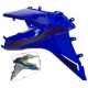 Fuel tank housing left blue GT 125
