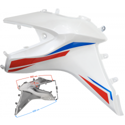 Fuel tank housing left white GT 125