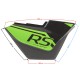 Right side cover, black-green, for Sprint 2 moped