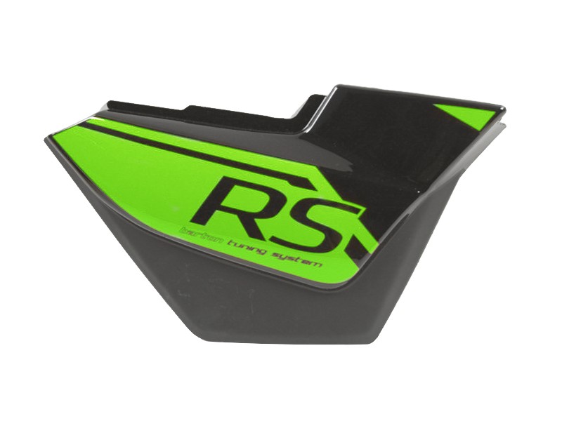 Right side cover, black-green, for Sprint 2 moped