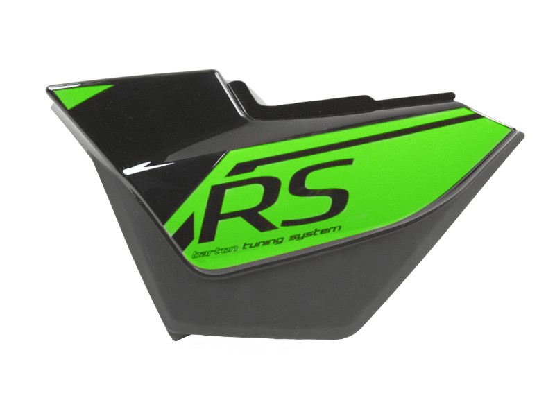 Left side cover, black-green, for Sprint 2 moped