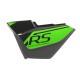 Left side cover, black-green, for Sprint 2 moped