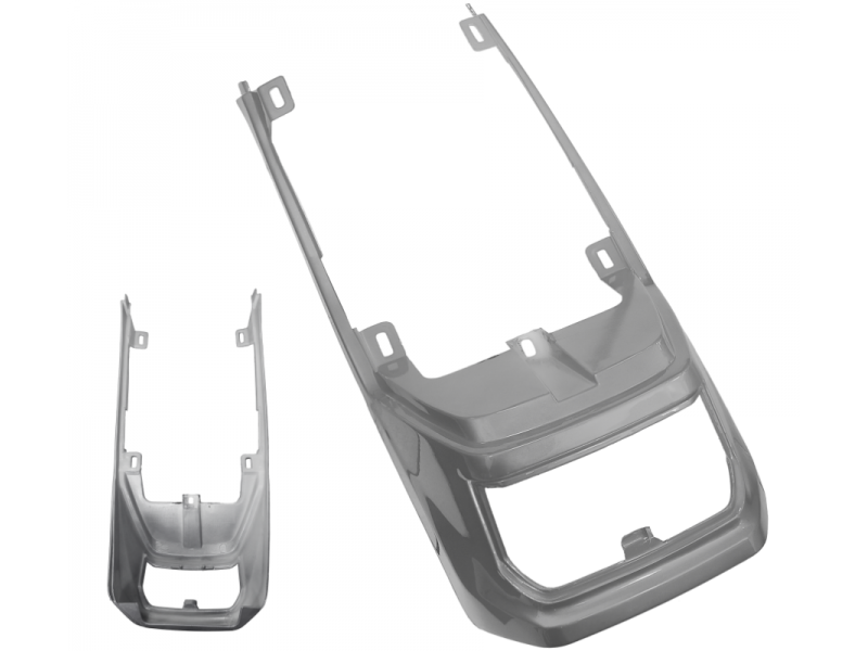 Rear cover, graphite for Fighter 2 moped