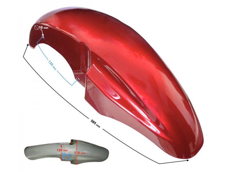 Front fender cover, red Volcano 50 Front fender cover, red Volcano 50