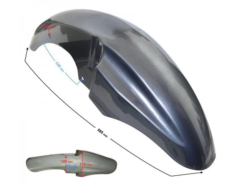 Front fender cover, graphite Volcano 50 Front fender cover, graphite Volcano 50