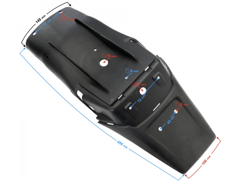 Cover - rear fender, back part Volcano 50