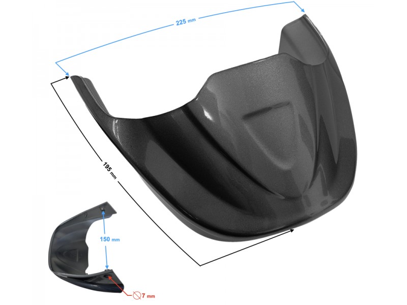 Headlamp cover, black Volcano 50 Headlamp cover, black Volcano 50