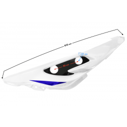 Rear Cover: right, white GT 125