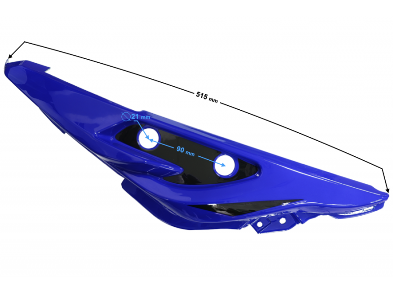 Rear cover left blue GT 125 Rear cover left blue GT 125