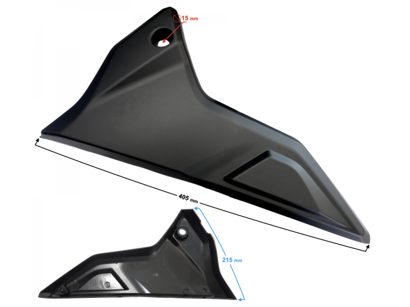 Bottom side cover left GT 125