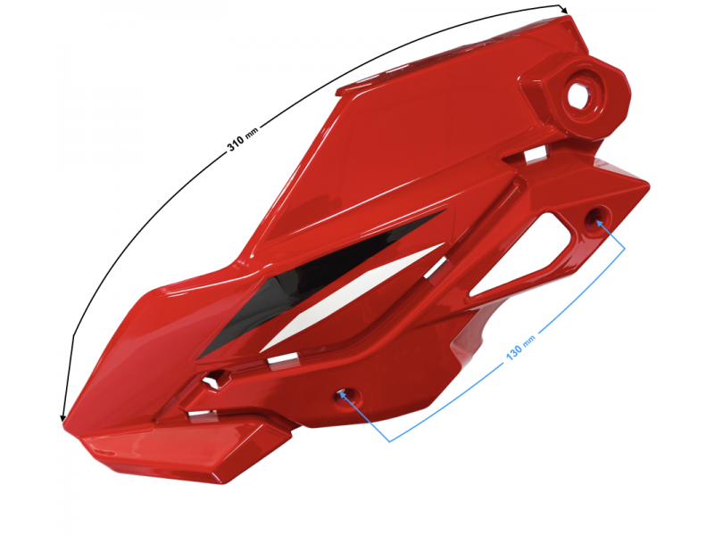 Headlamp Cover left part II 1 red GT 125