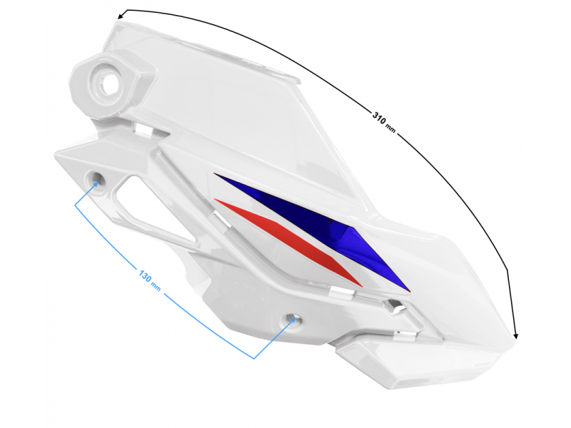 Headlamp Cover right part II 1 white GT 125