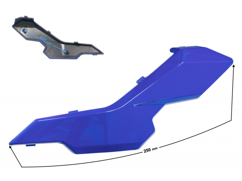 Headlamp Cover left part II 2 blue GT 125