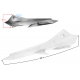 Headlamp Cover right part II 3 white GT 125