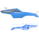 Fuel tank housing upper left blue VOGE 300 Rally