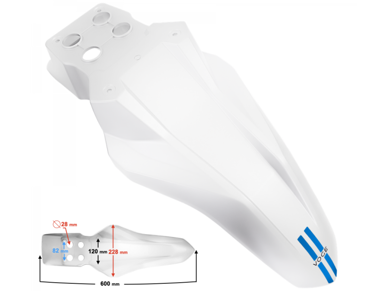 Front fender blue VOGE 300 Rally