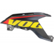 Fuel tank housing left black-yellow VOGE 125R