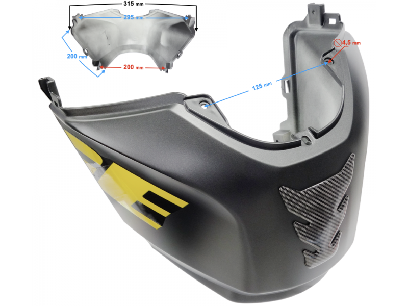 Fuel tank housing black VOGE 125R