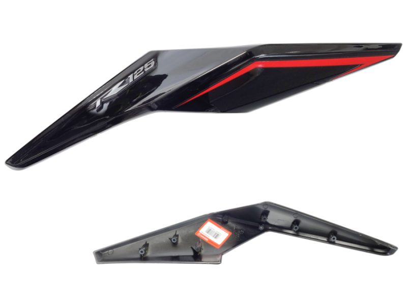 Rear right housing black-yellow VOGE 125R