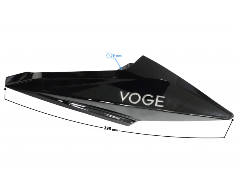 Left fuel tank cover, black VOGE 300R
