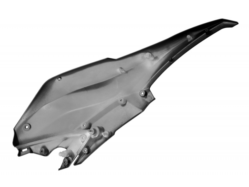 Left fuel tank cover, black VOGE 300DS