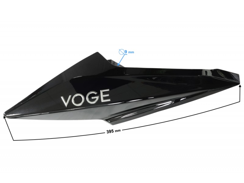 Right fuel tank cover , black, VOGE 300R