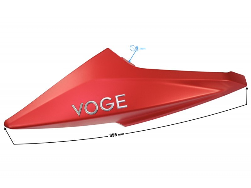 Right fuel tank cover , red VOGE 300R Right fuel tank cover , red VOGE 300R