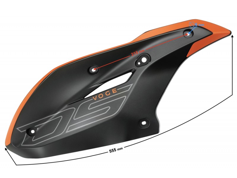 Front right cover , black VOGE 300DS