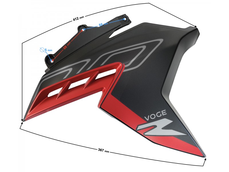 Front right top cover, red VOGE 300R