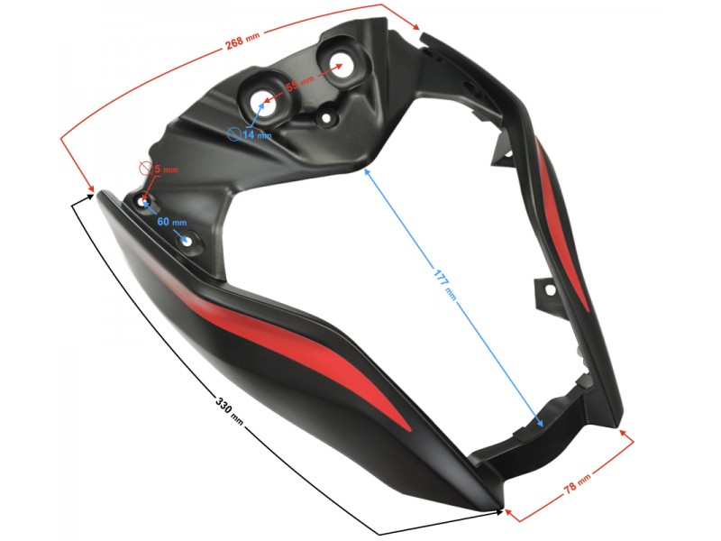 Headlamp protection cover, front part VOGE 300R
