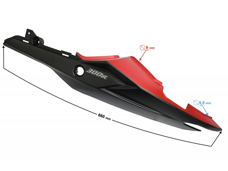 Rear left cover, red VOGE 300R