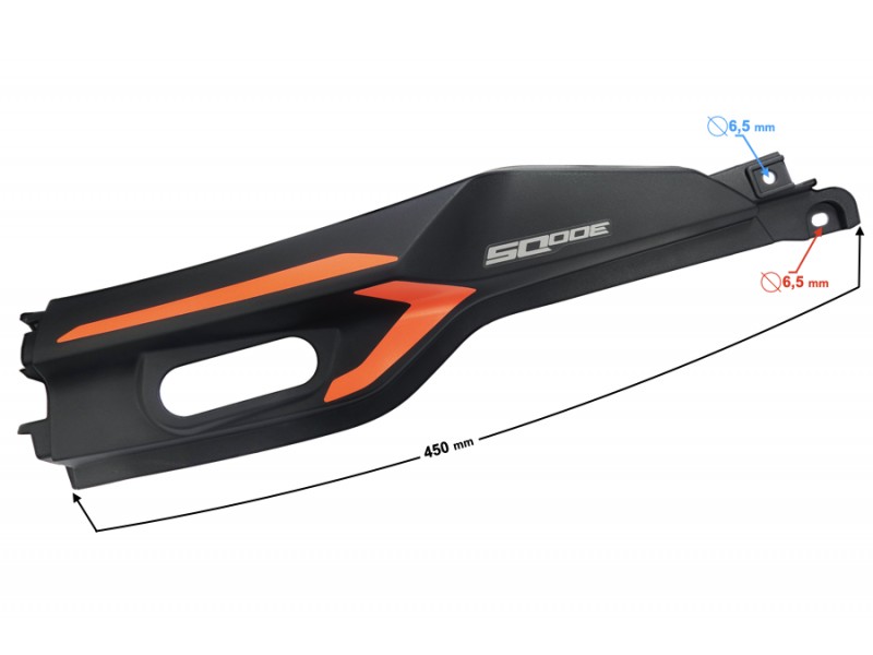 Rear left cover, black VOGE 300DS
