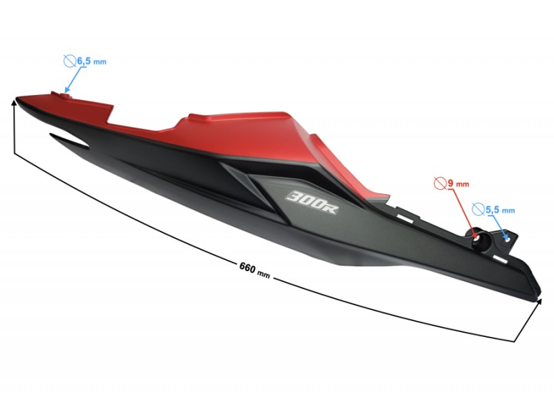 Rear right cover, RED, VOGE 300R