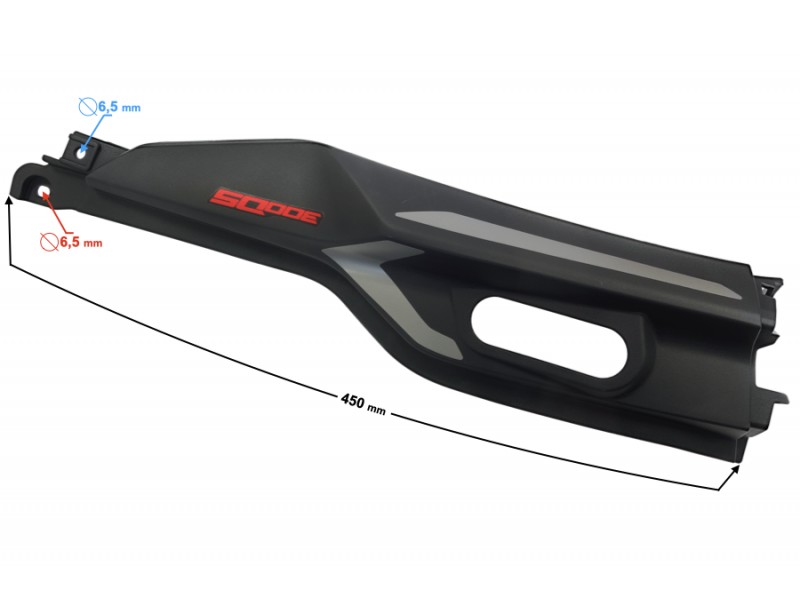 Rear side right cover, red , VOGE 300DS